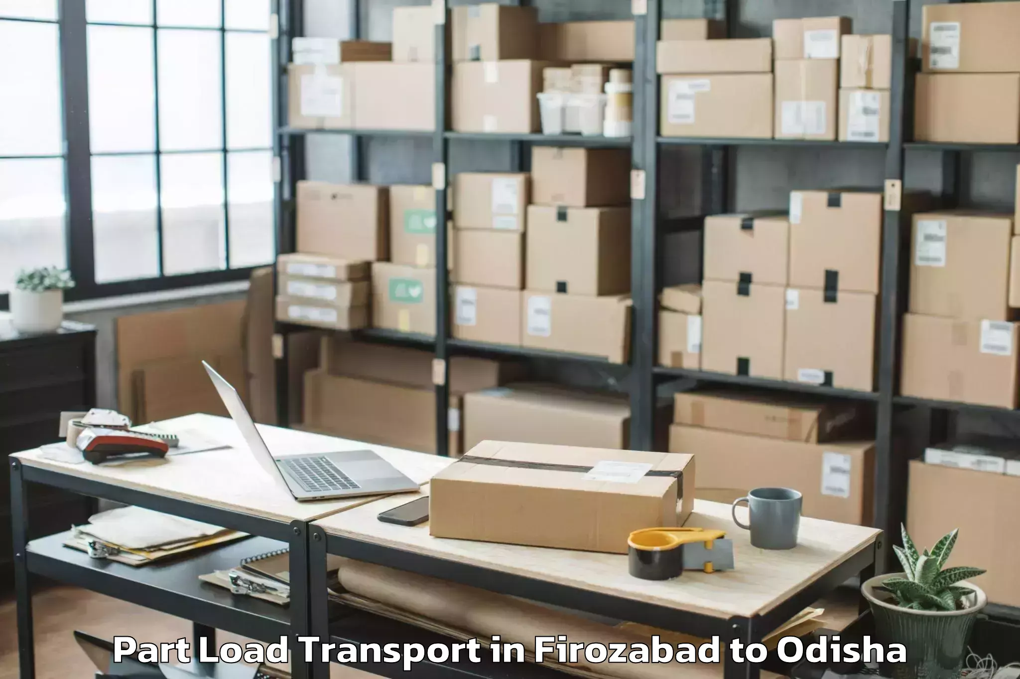 Easy Firozabad to Jharpokharia Part Load Transport Booking